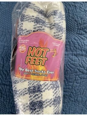 Hot Feet Thermal Socks Toddlers Girls Sz 7-10-5 pack!